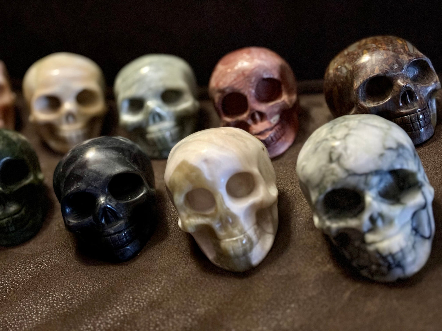 Carved Crystal Skull 1.1lb #BO