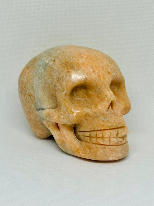 Carved Crystal Skull 1.1lb #PM