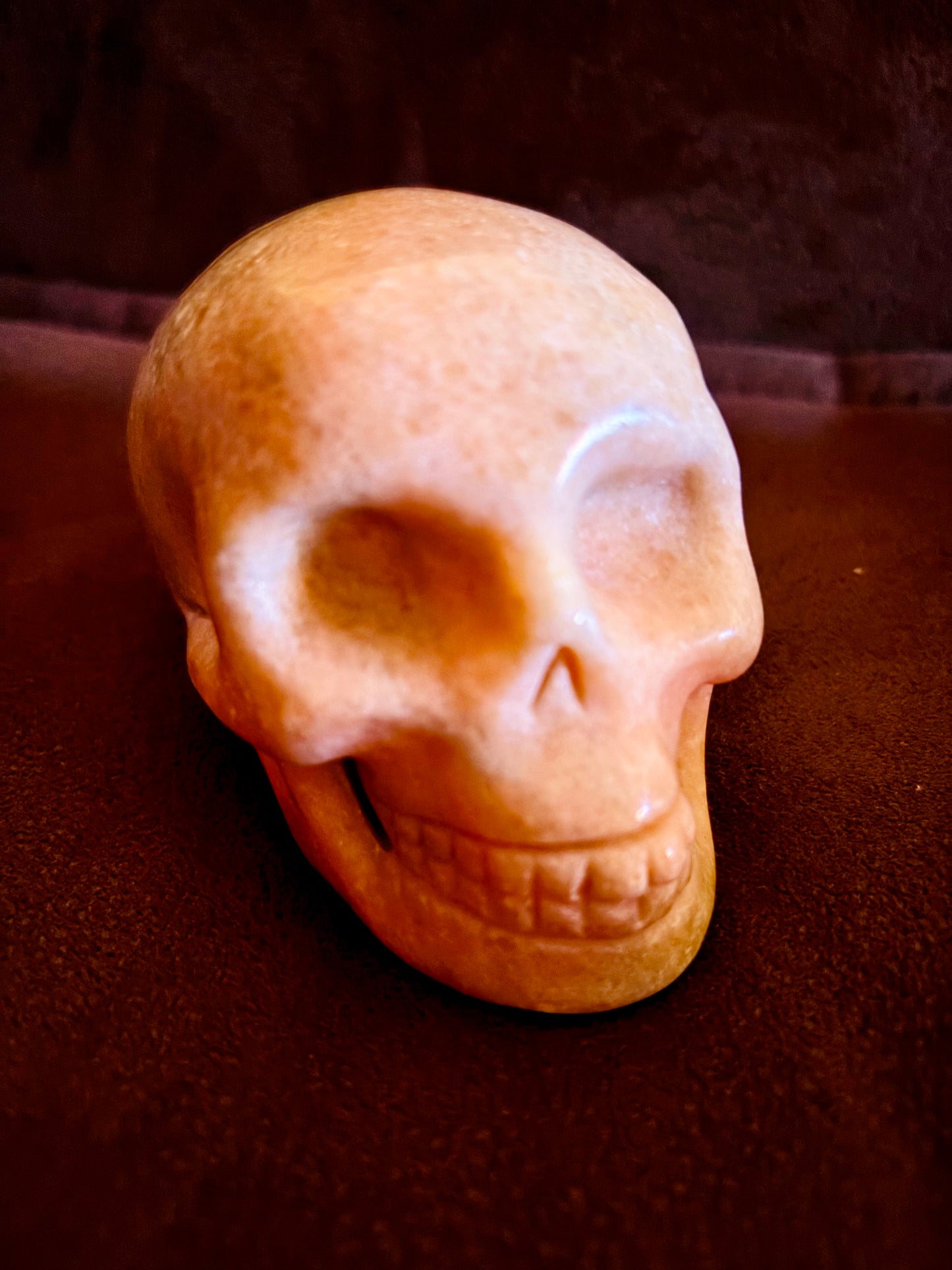 Carved Crystal Skull 1.1lb #PM