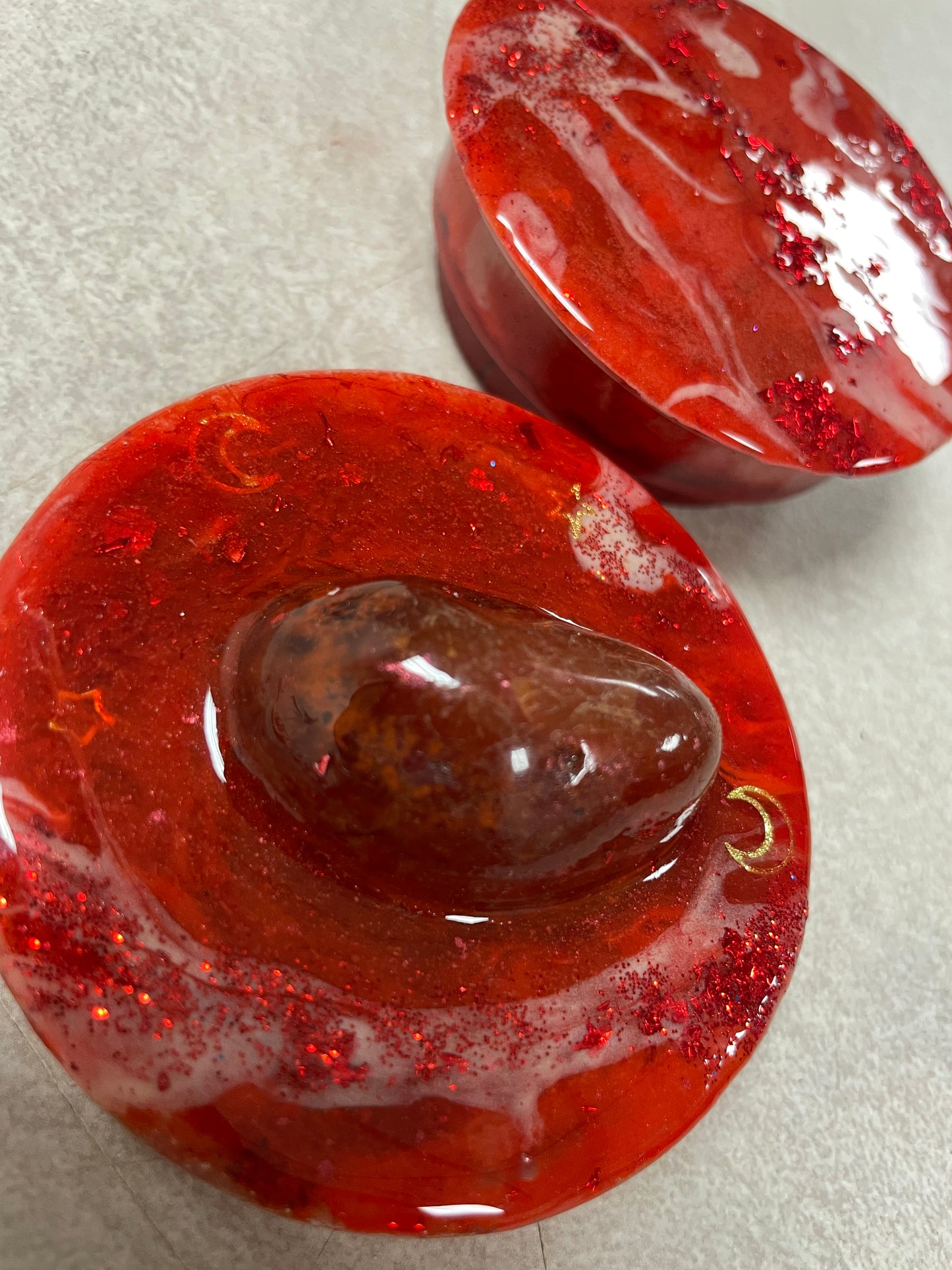 Red Carnelian Grinder, 3.5in, Red