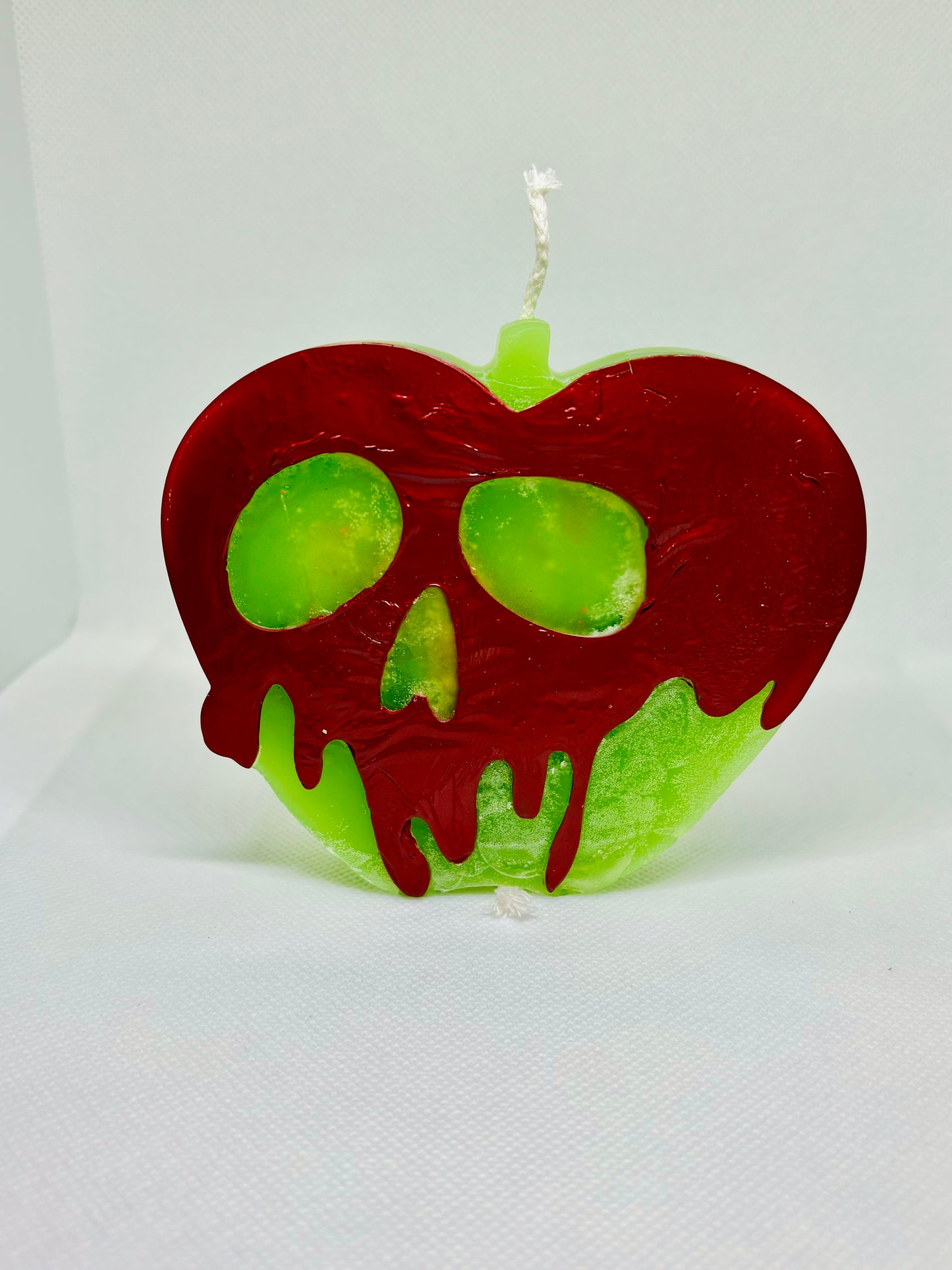 Poison Apple Shaped Candle (Red & Green)