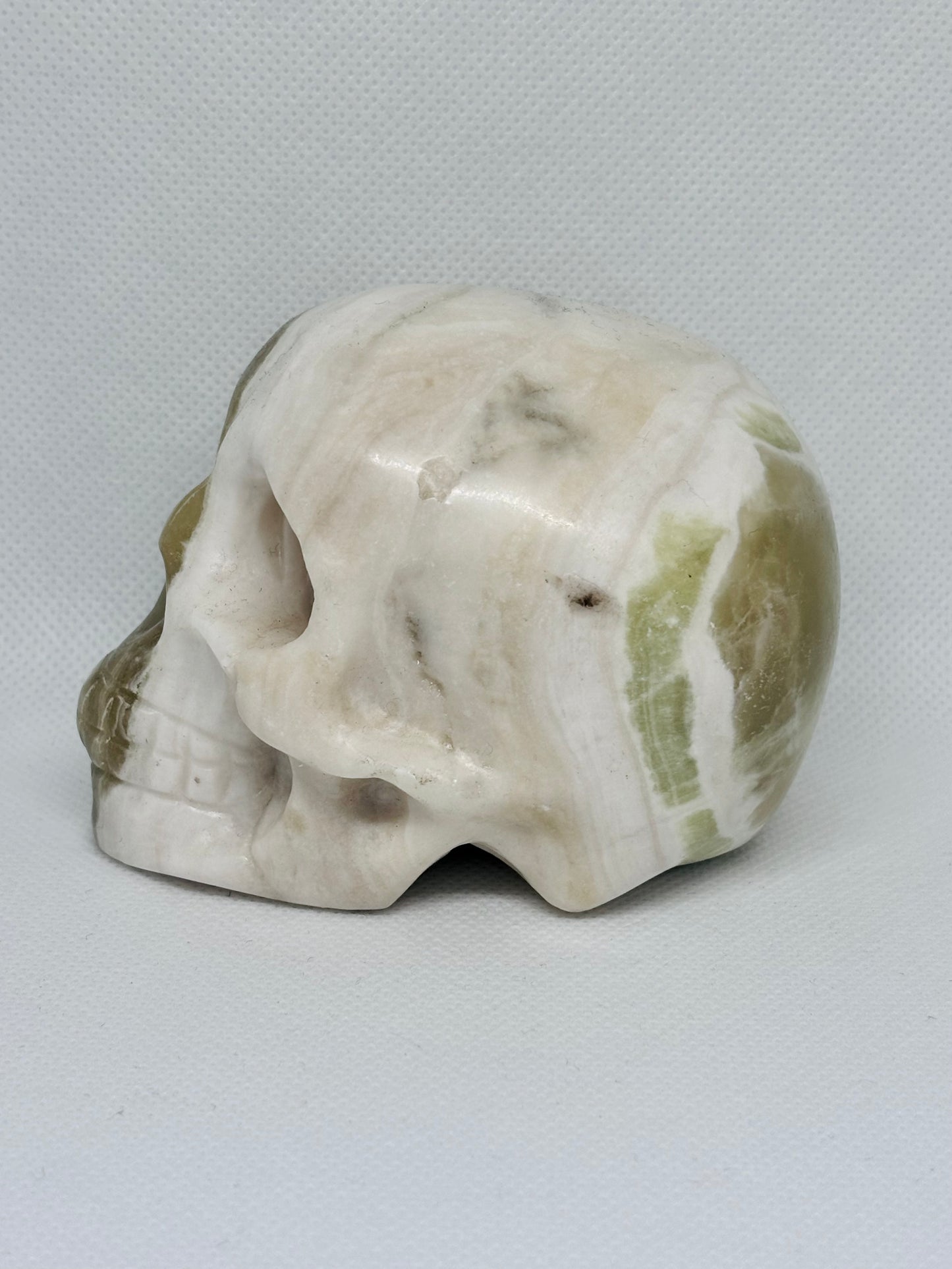 Carved Crystal Skull 1.1lb #GW