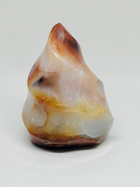 Red Carnelian Carved Flame #3