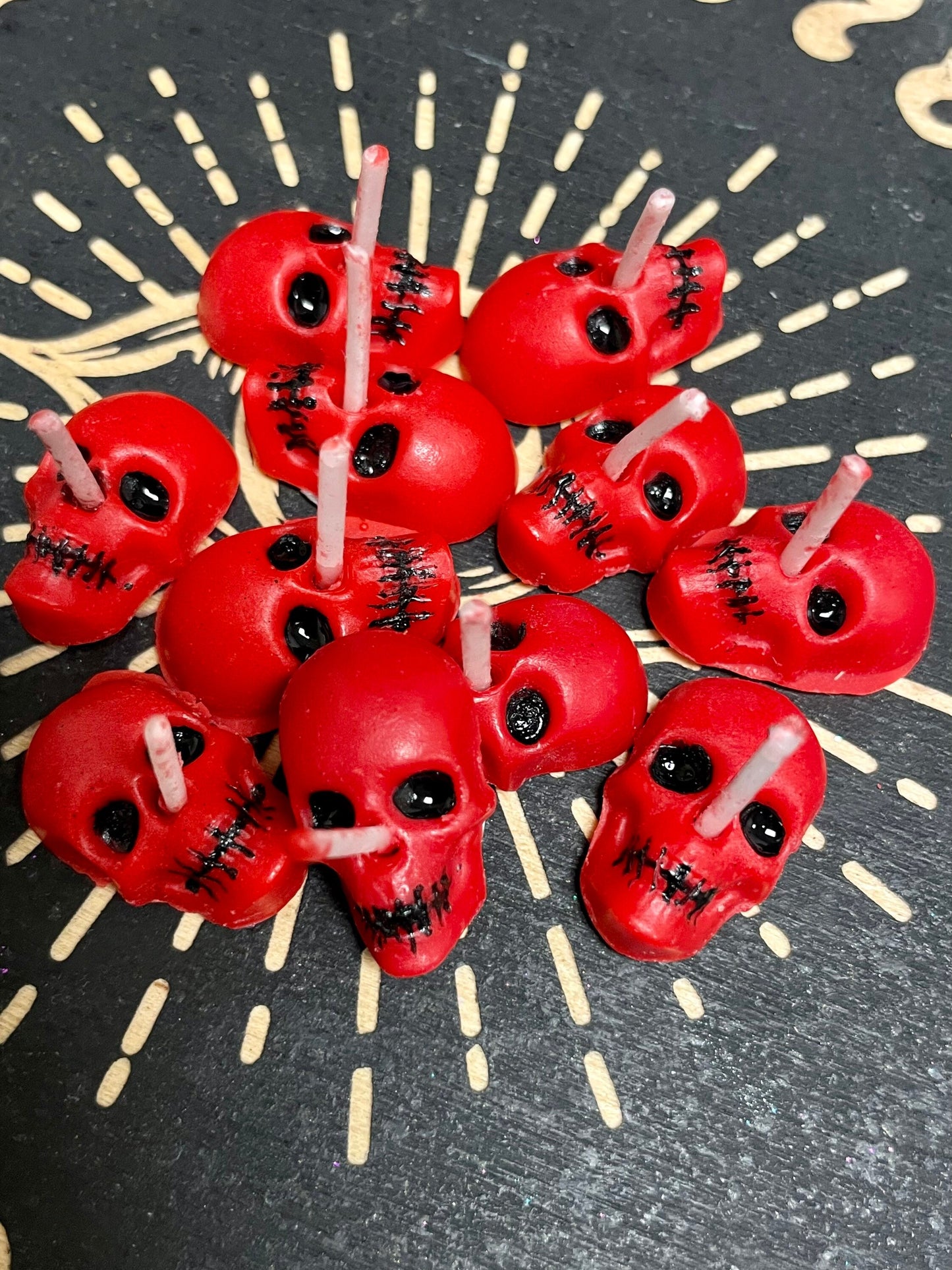 Red Skull Candle, Domination Spell, Mini Skull Candles, Ritual Candles, Fast Burn Time