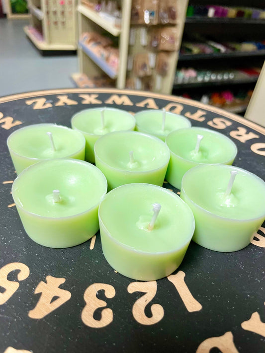 Luck Spell Candle, Light Green Votive Candle, Choose Size