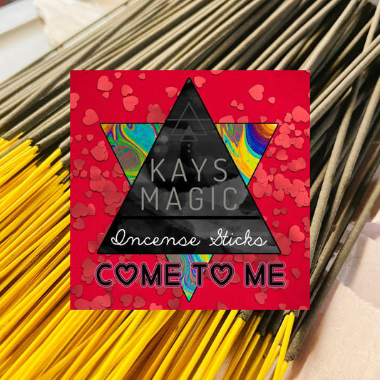 Come to Me Incense Sticks, 10 ct - Charcoal Incense Sticks - Hand-dipped