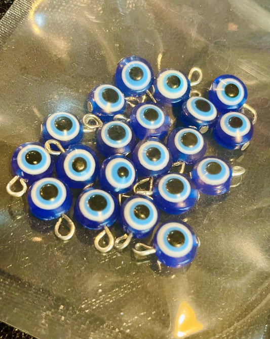 20 Evil Eye Bead Charms