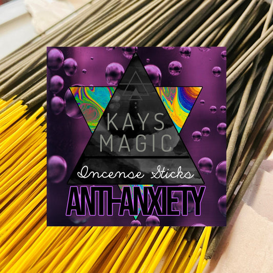 Anti-Anxiety Incense Sticks, 10 ct - Charcoal Incense Sticks - Hand-dipped