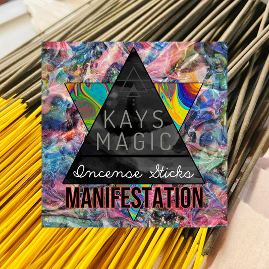 Manifestation Incense Sticks, 10 ct - Charcoal Incense Sticks - Hand-dipped