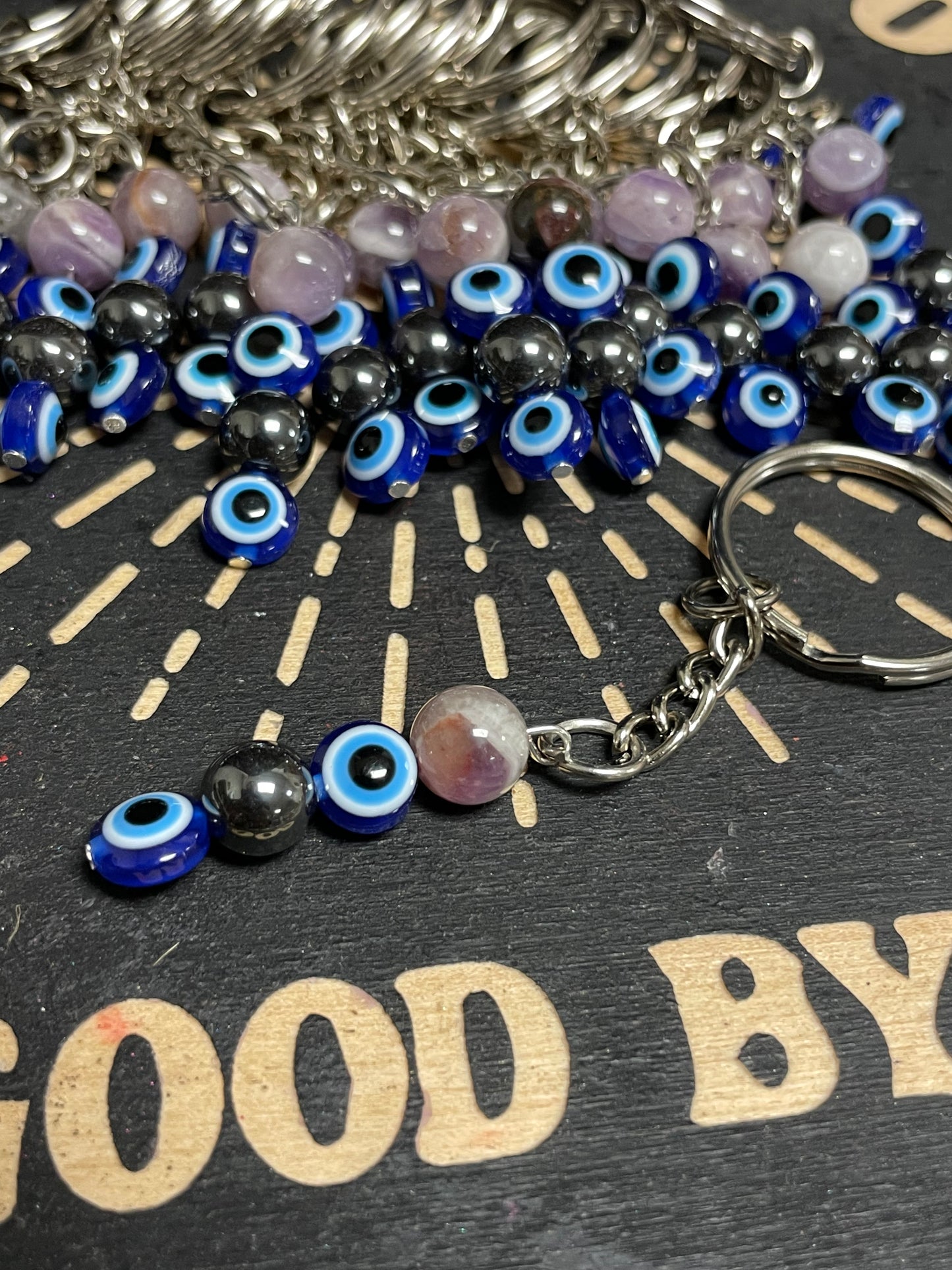 Grounding Intuition Evil Eye Protection Keychain