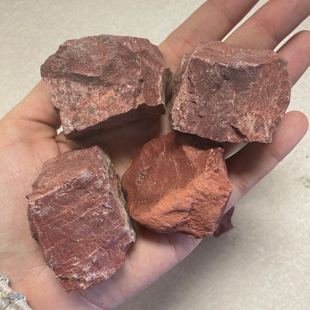 Red Jasper Stone, Raw, Large