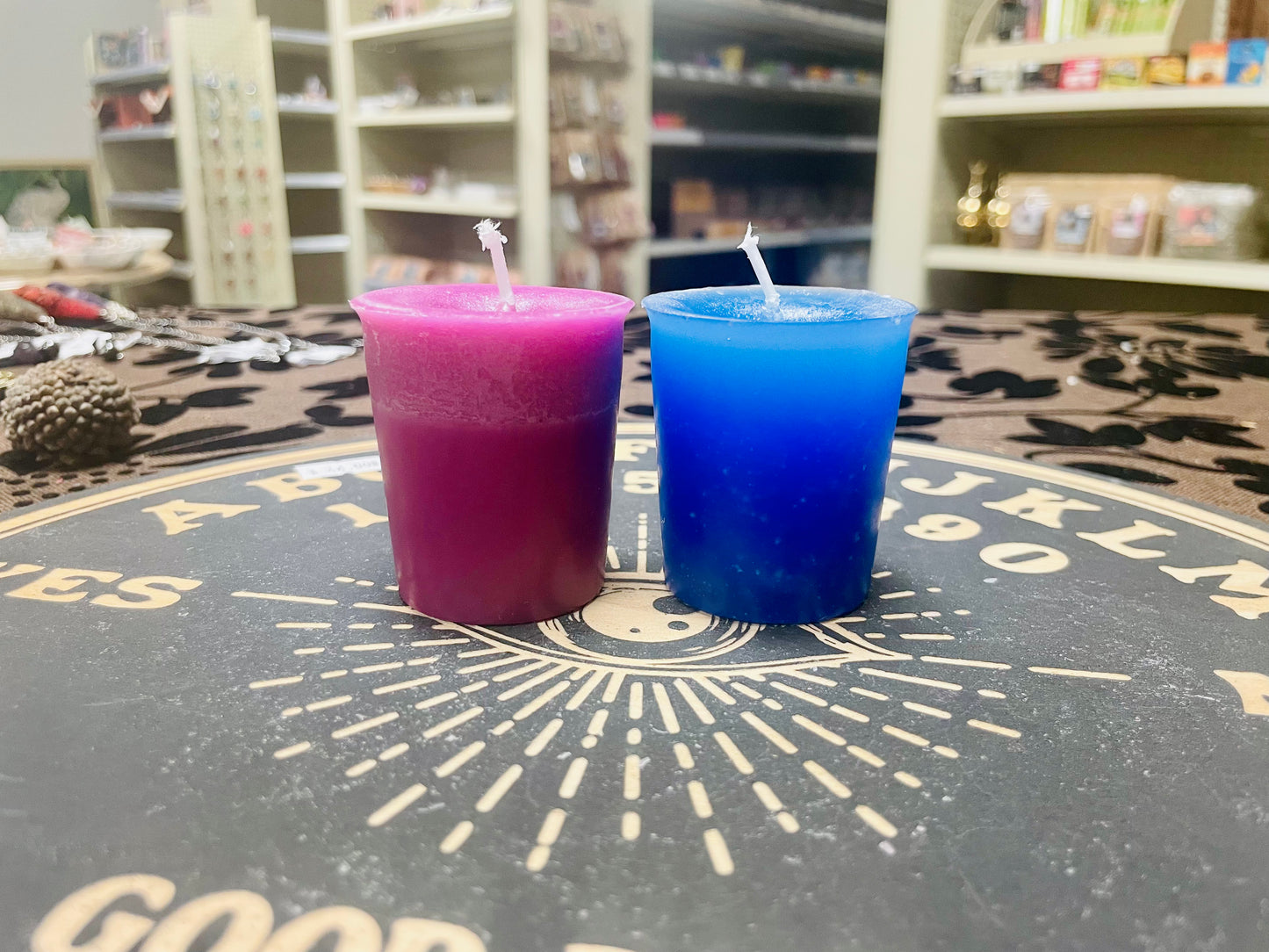 Evil Eye Protection and Healing Candle Set, 2 Pc Votive Set
