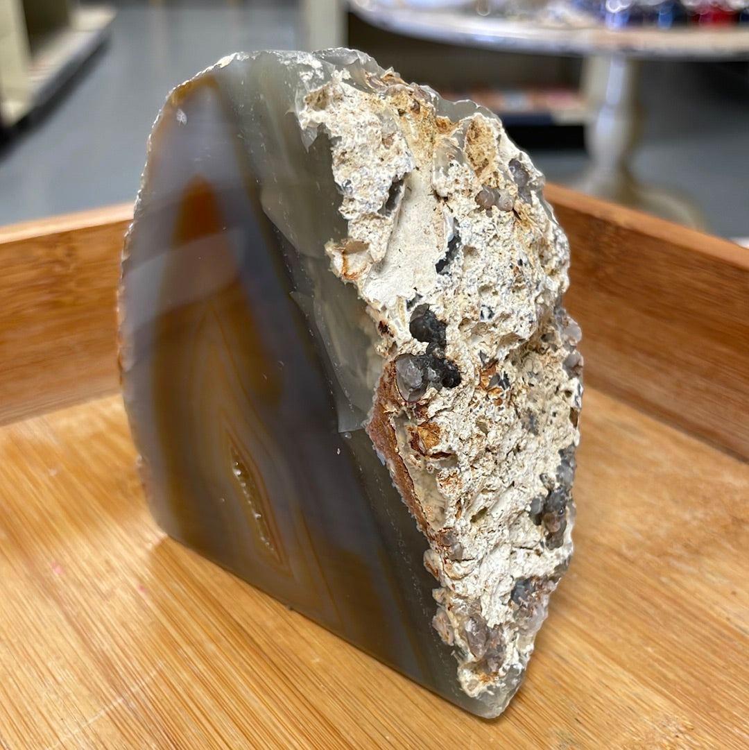 Agate Geode Slice 048