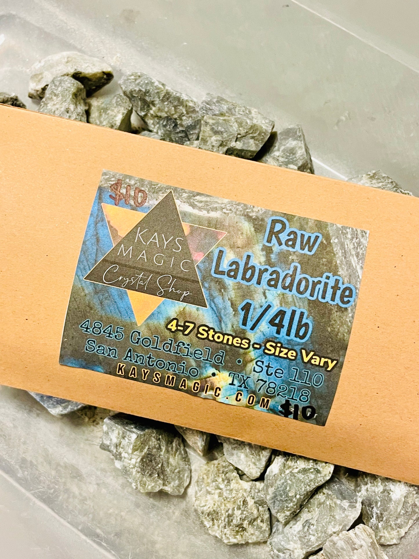 Labradorite, Raw, 1/4 lb Bulk