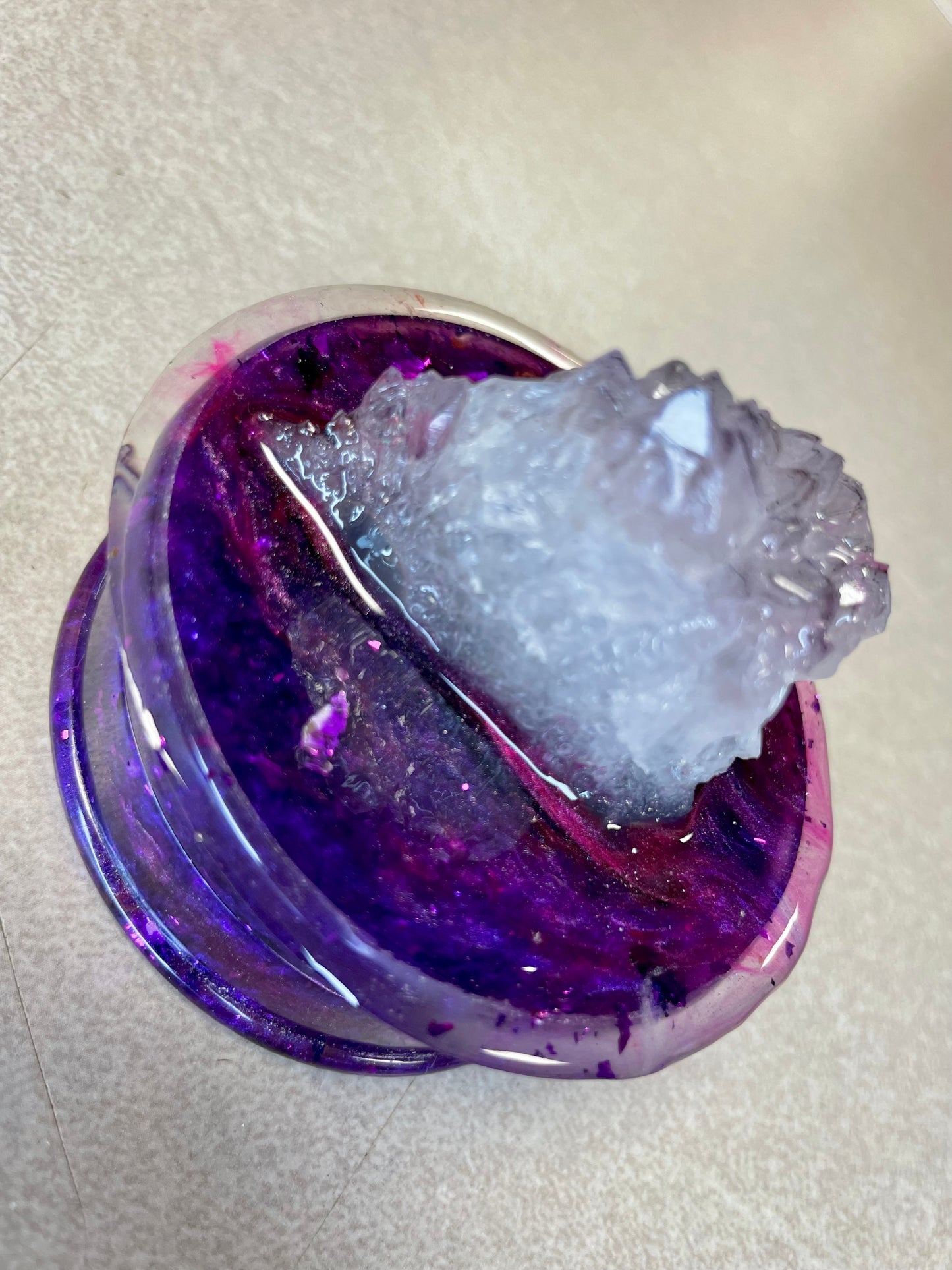 Amethyst Cluster Grinder, 3.5in, Purple
