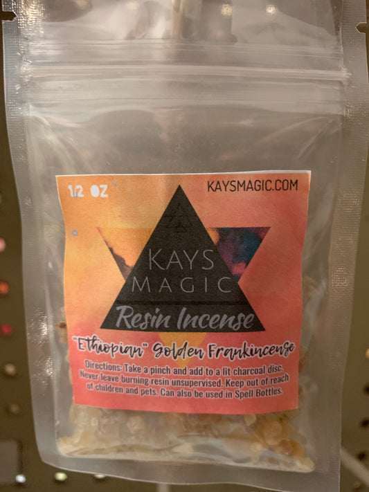 Ethiopian Golden Frankincense Resin Incense, 1/2 oz